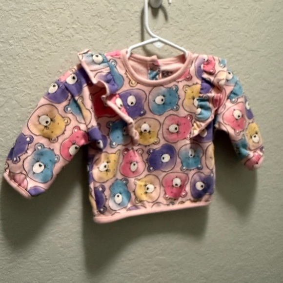 Care Bears Baby Sweat Shirt with Ruffles Size 3/6 Months - Picture 3 of 4